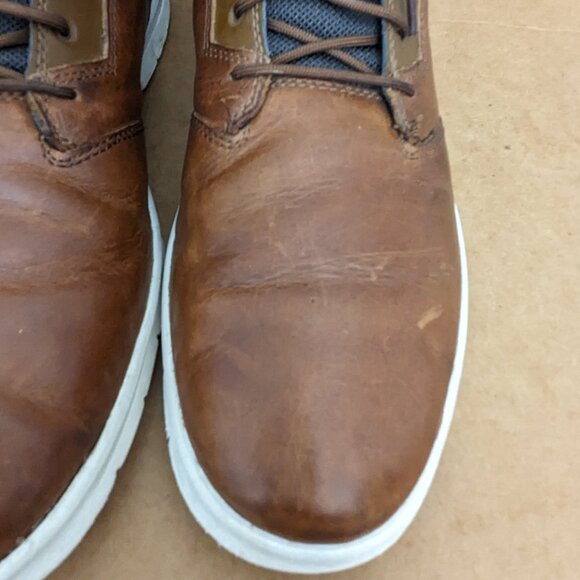 Timberland Rugged Defender ReBOTL Brown Leather Ankle Boots Size 10.5 Waterproof - Picture 7 of 15
